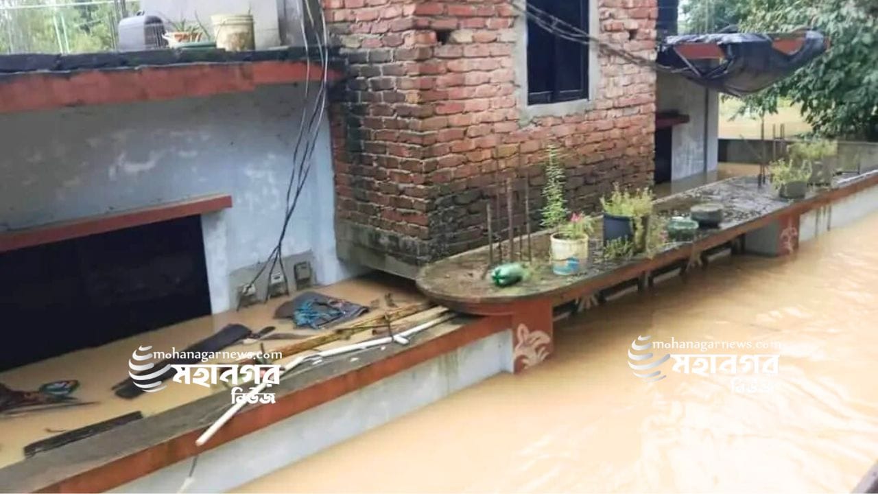 মিরসরাই উপজেলার করেরহাট ইউনিয়নের পশ্চিম জোয়ার এলাকার একটি বাড়ির চিত্র