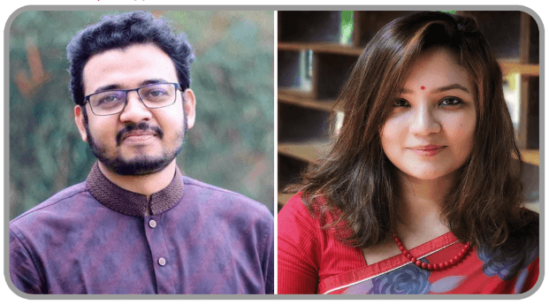 ঢাবি শিবিরের সাংগঠনিক সম্পাদক মহিউদ্দিন মুহি এবং লোকপ্রশাসন বিভাগের প্রভাষক শেহরীন আমিন মোনামি